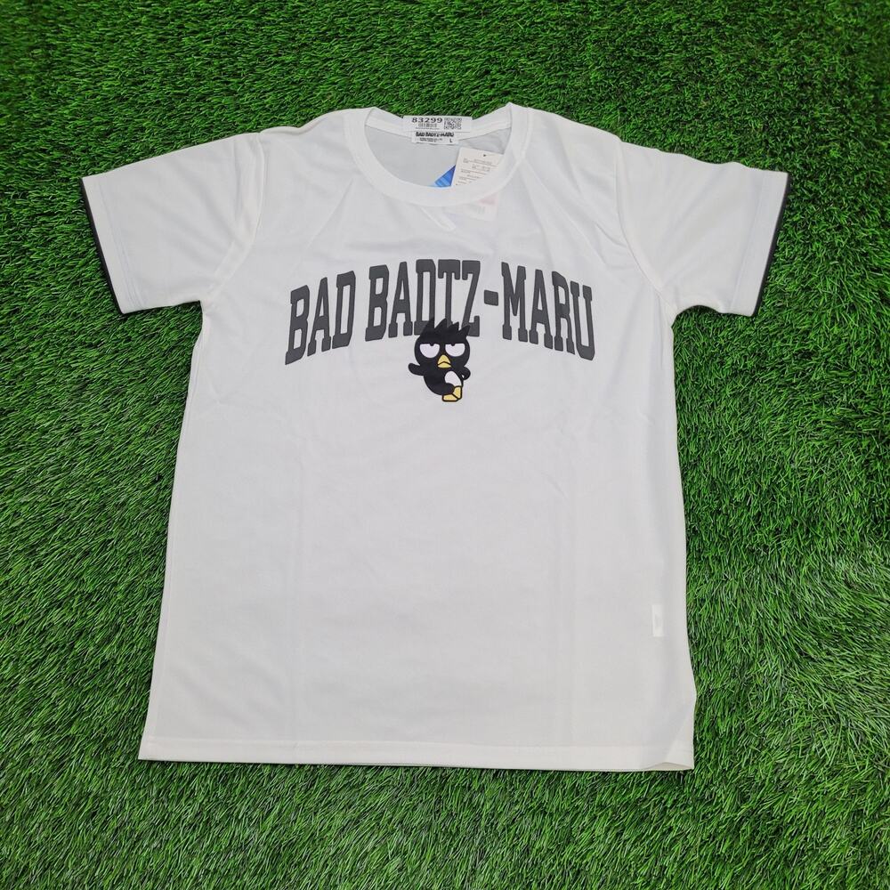 Badtz-Maru Hello-Kitty Shirt Womens M/L 19x26 White Sanrio